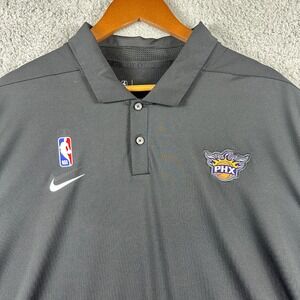 Phoenix Suns Nike Dri-Fit Mens Polo Shirt XXL Black Athletic NBA Performance